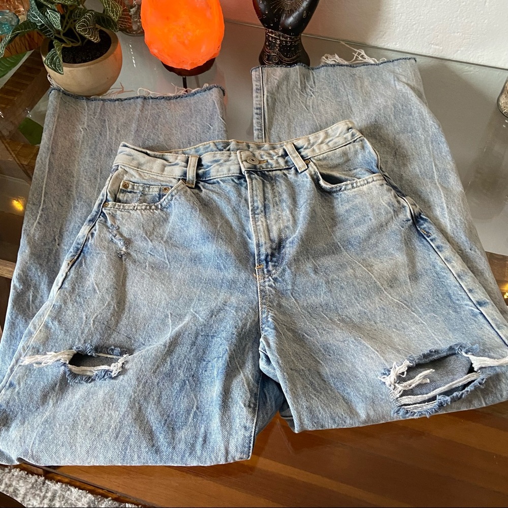 Bershka 90’S High Rise Wide Leg Jeans